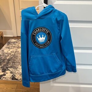 Kids Blue Hoodie- charlotte FC
